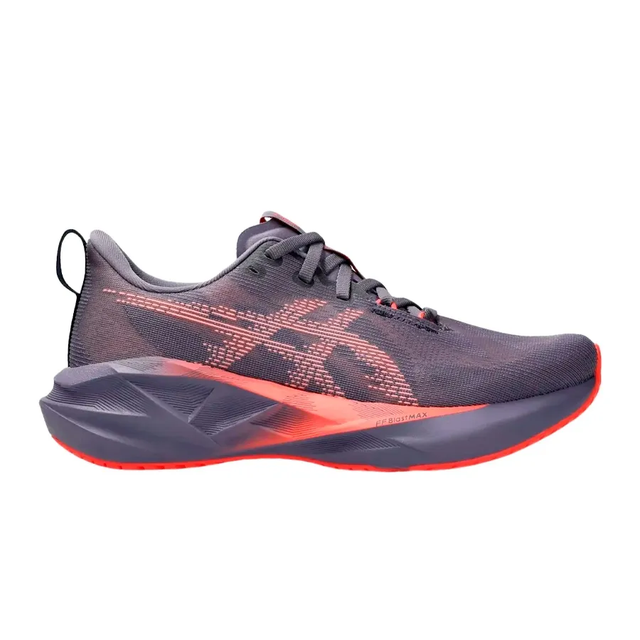 Asics Novablast 5 púrpura y coral hombre