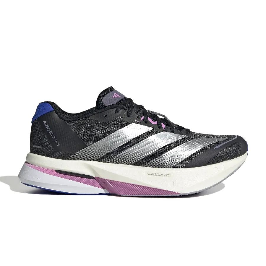 Adidas Adizero Boston 13 negro, plata y azul mujer