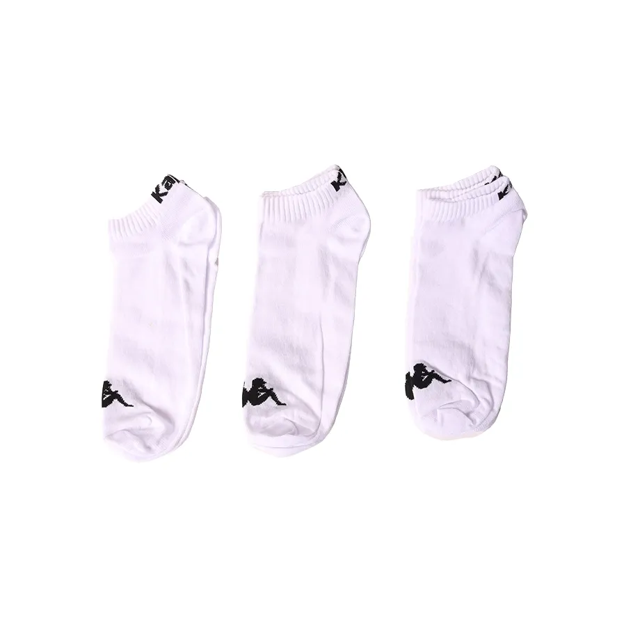 Imagen 0 de 3 de Medias Kappa Low socks X3-BLANCO/NEGRO