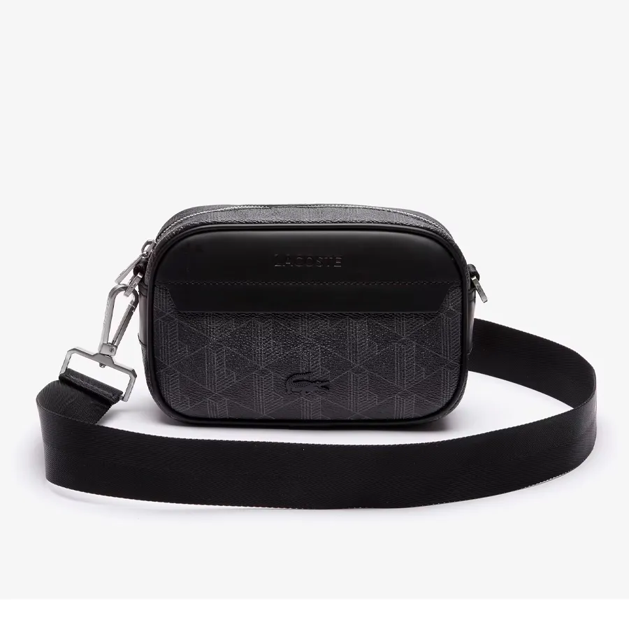 Imagen 1 de 4 de Bolso Bandolera Lacoste-NEGRO/GRIS