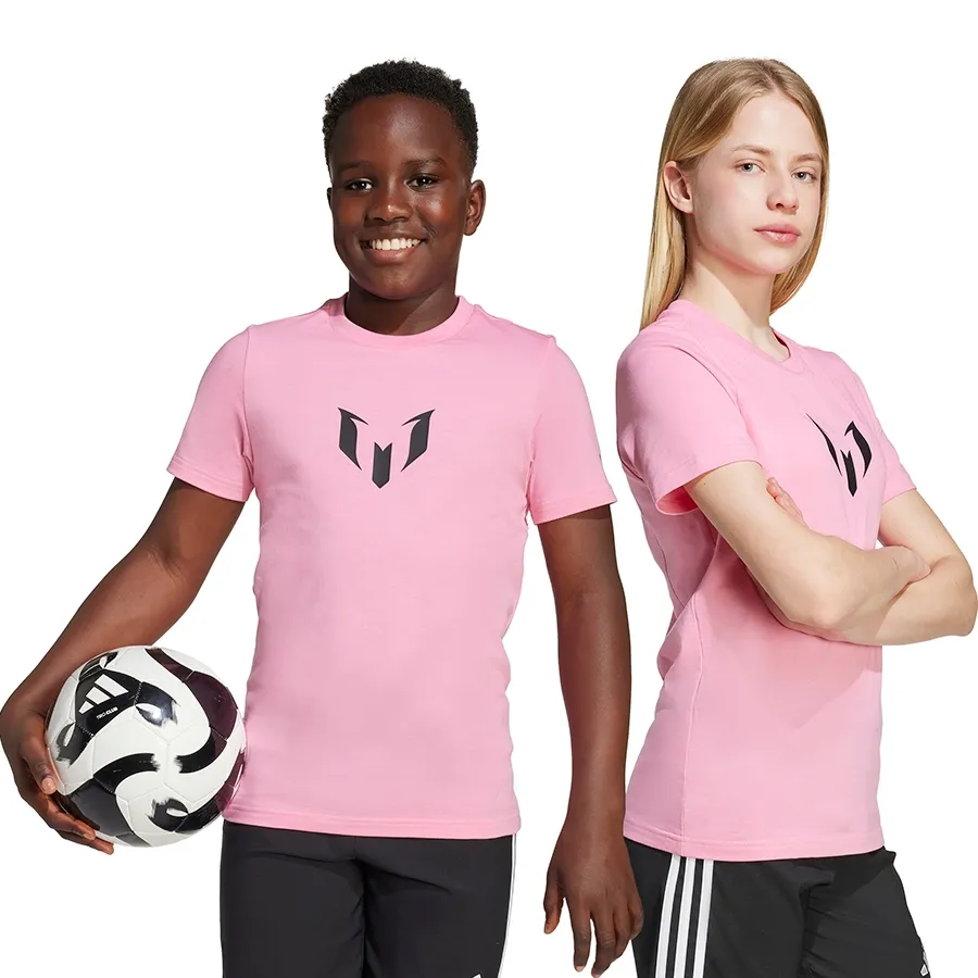 Imagen 3 de 5 de Remera adidas Messi N&N Graphic-ROSA/NEGRO