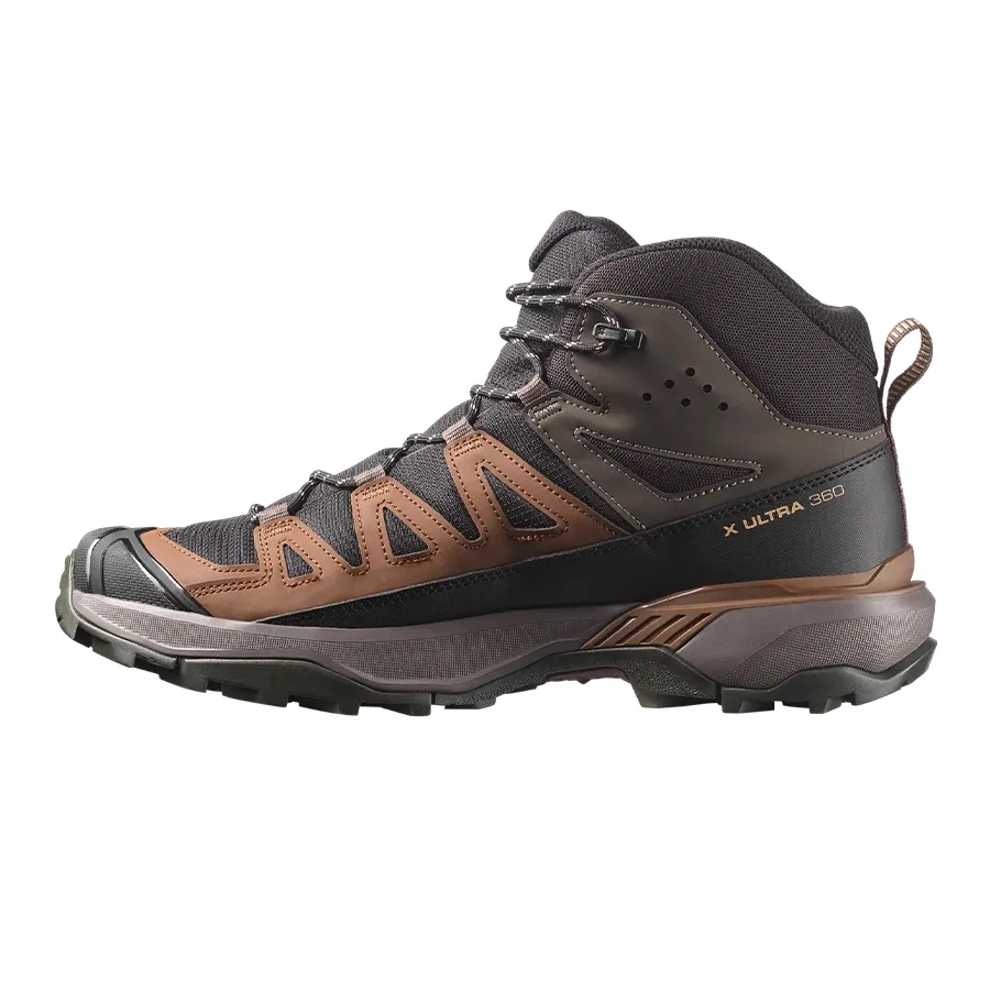 Imagen 3 de 6 de Zapatillas Salomon X Ultra 360 Mid Gore Tex M-NEGRO/MARRON