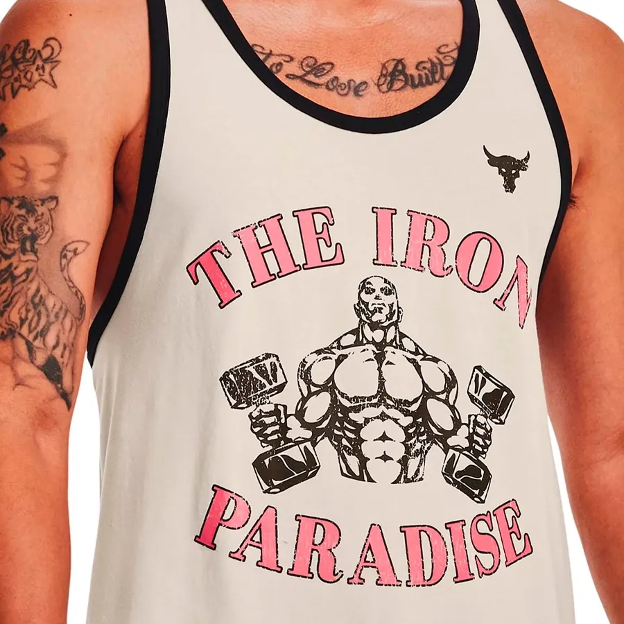Imagen 3 de 4 de Musculosa Under Armour Pjt Rock Ipbc-HUESO