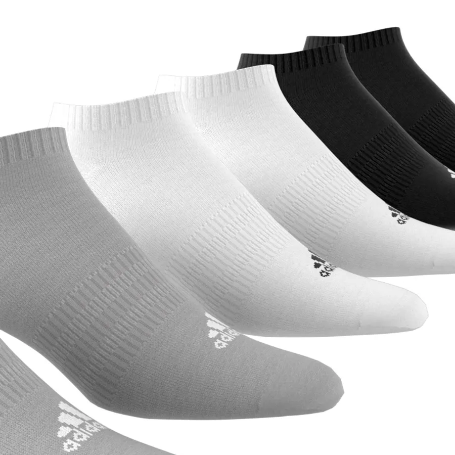 Imagen 2 de 6 de Medias adidas Sportswear Pack x6-BLANCO/GRIS/NEGRO
