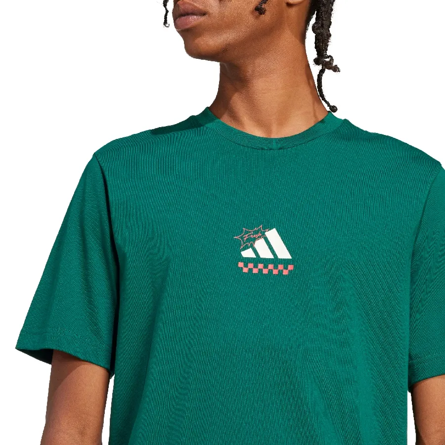 Imagen 5 de 6 de Remera adidas Lounge Pizza Graphic-VERDE