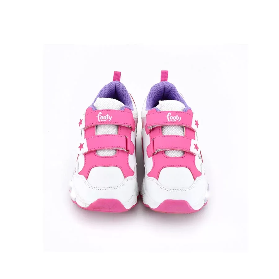 Imagen 1 de 4 de Zapatillas Footy Perro Con Luz-BLANCO/FUCSIA/LILA