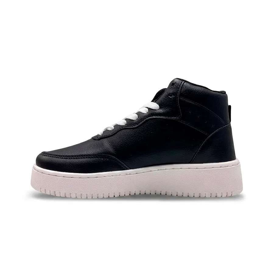 Imagen 2 de 5 de Zapatillas Kappa Logo Linate Mid Kids-NEGRO