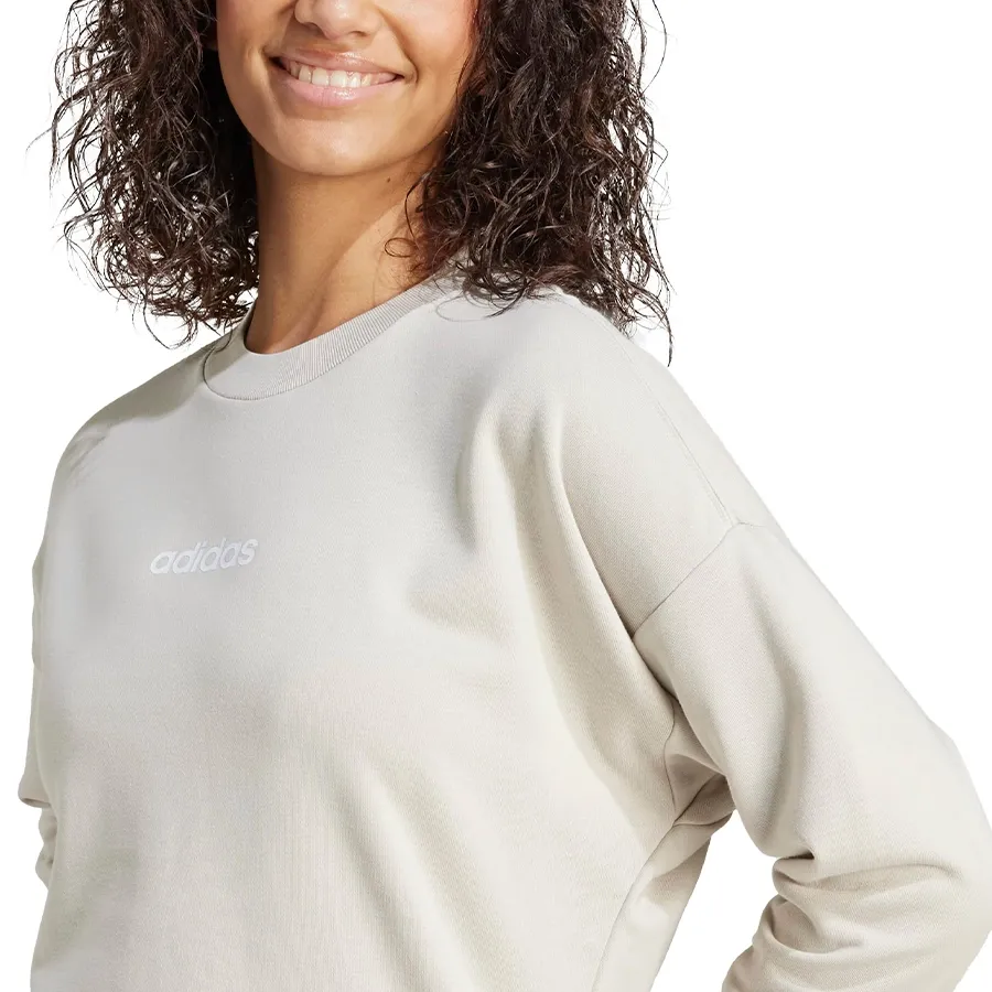 Imagen 3 de 5 de Buzo adidas originals Linear-BEIGE