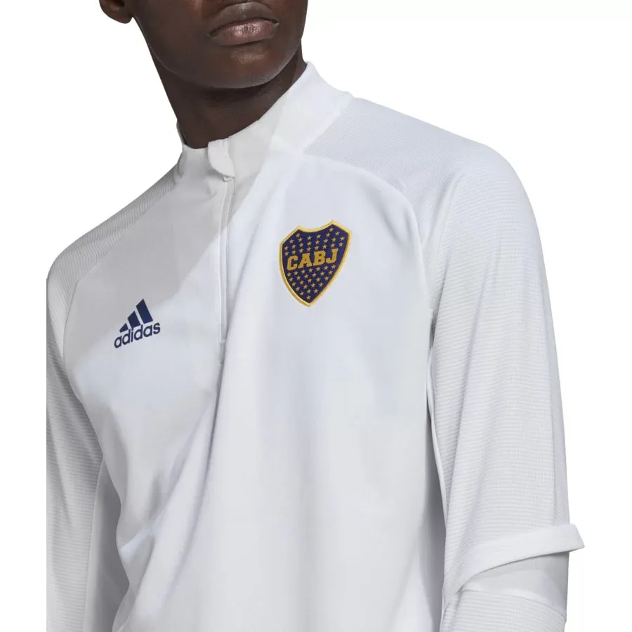 Imagen 4 de 7 de Buzo De Entrenamiento adidas Boca Junios-BLANCO