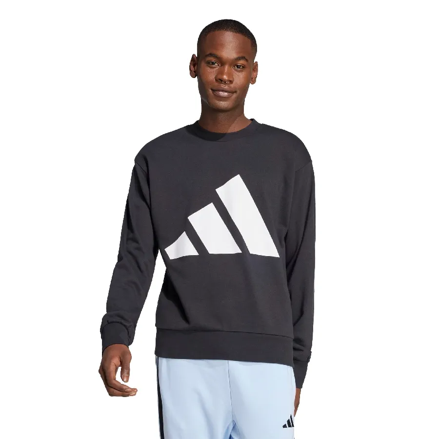 Imagen 0 de 5 de Buzo adidas Essentials Big Logo French Terry-NEGRO/BLANCO
