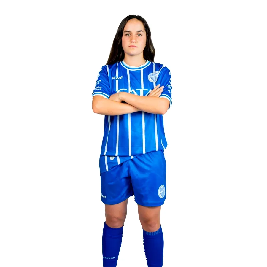 Imagen 2 de 4 de Camiseta Fiume Sport Godoy Cruz Oficial 24-AZUL FRANCIA/BLANCO