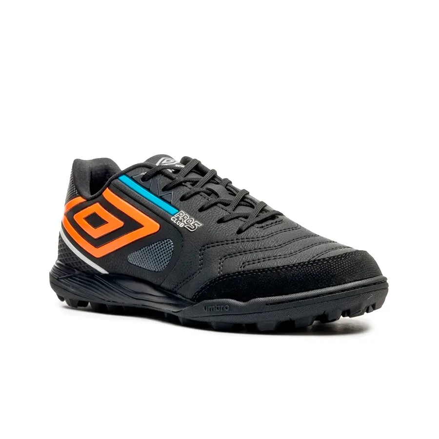 Imagen 1 de 7 de Botines Umbro Pro 5 Bump Club Tf-NEGRO/NARANJA