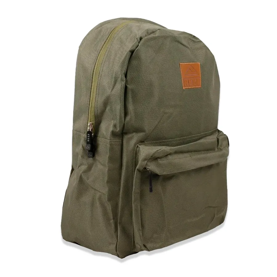 Imagen 1 de 3 de Mochila Reef Logo Ecocuero 17"-VERDE