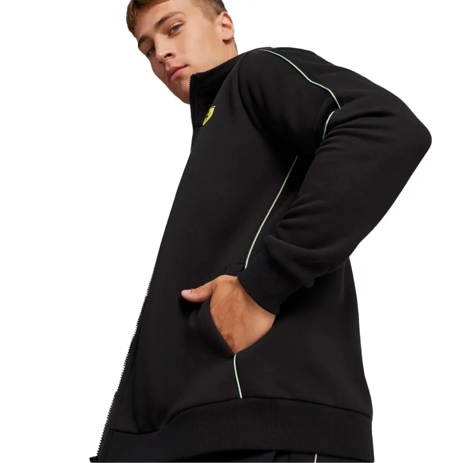 Imagen 5 de 6 de Campera Puma Ferrari Motorsport Race-NEGRO/BLANCO