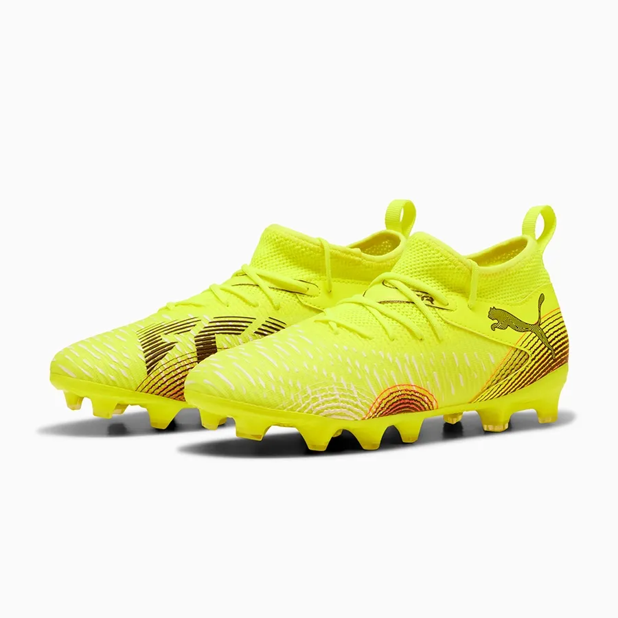 Imagen 1 de 6 de Botines Puma Future 8 Match Fg/Ag Jr-AMARILLO FLUOR/NEGRO