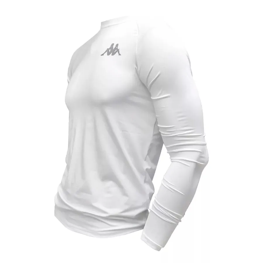 Imagen 3 de 4 de Remera Térmica Kappa Manga Larga-BLANCO