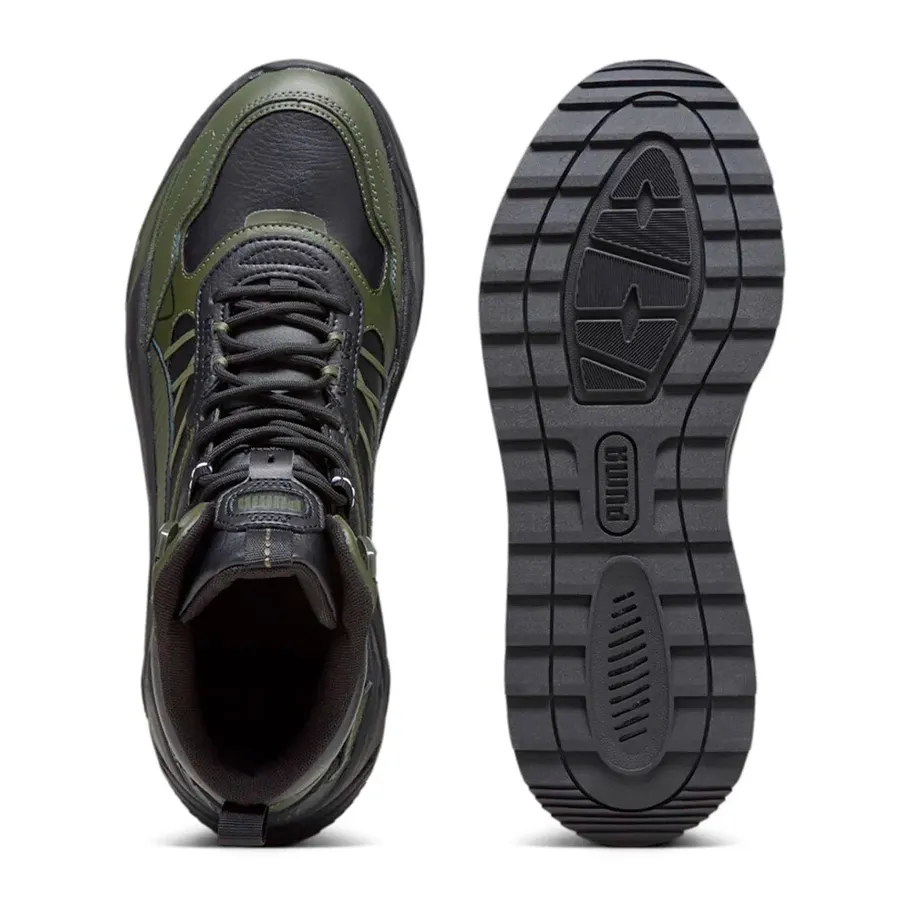 Imagen 2 de 5 de Zapatillas Puma Trinity Mid Hybrid-NEGRO/VERDE MILITAR