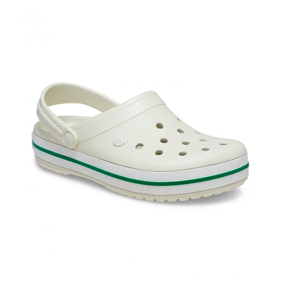 Imagen 1 de 6 de Sandalias Crocs Crocband-NATURAL/BLANCO/VERDE