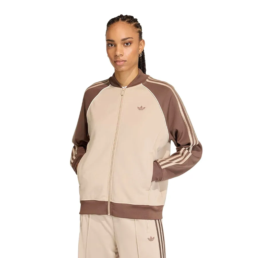 Imagen 1 de 6 de Campera adidas originals Sst Loose-BEIGE/MARRON