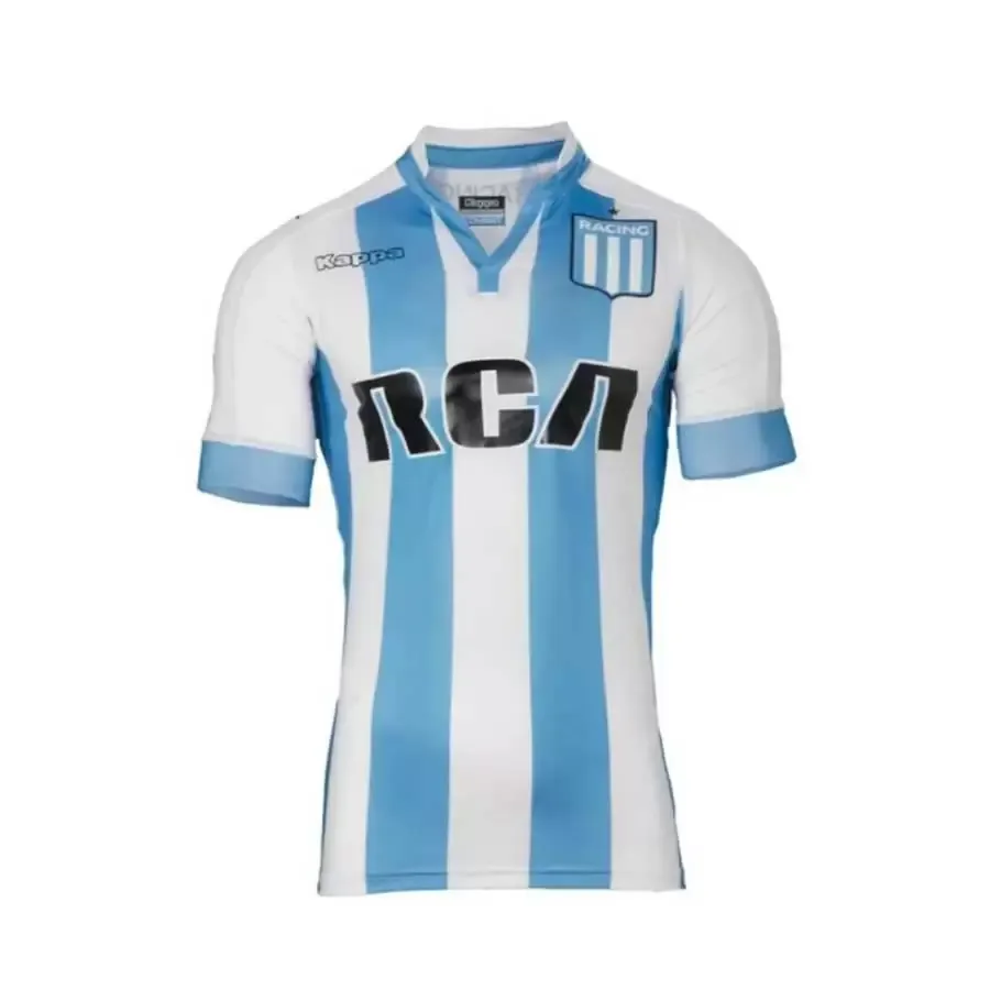 Imagen 0 de 2 de Camiseta Kappa Racing Club 2017 Stadium-BLANCO/CELESTE