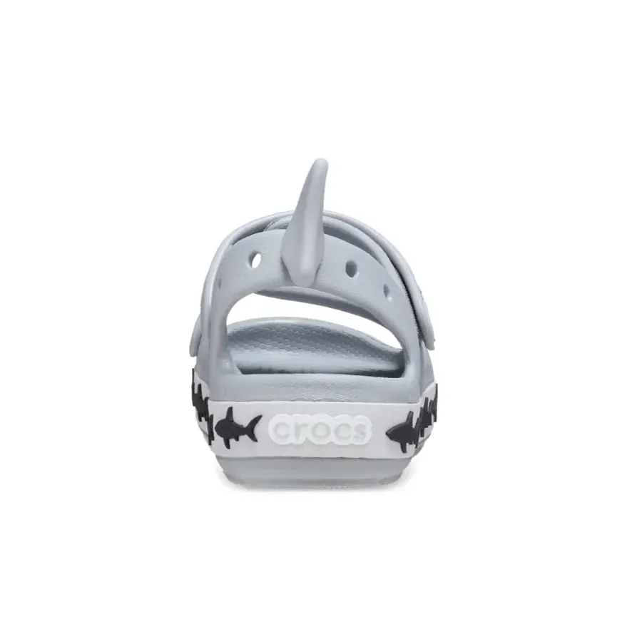 Imagen 5 de 7 de Sandalias Crocs Crocband Cruiser Shark-GRIS/BLANCO