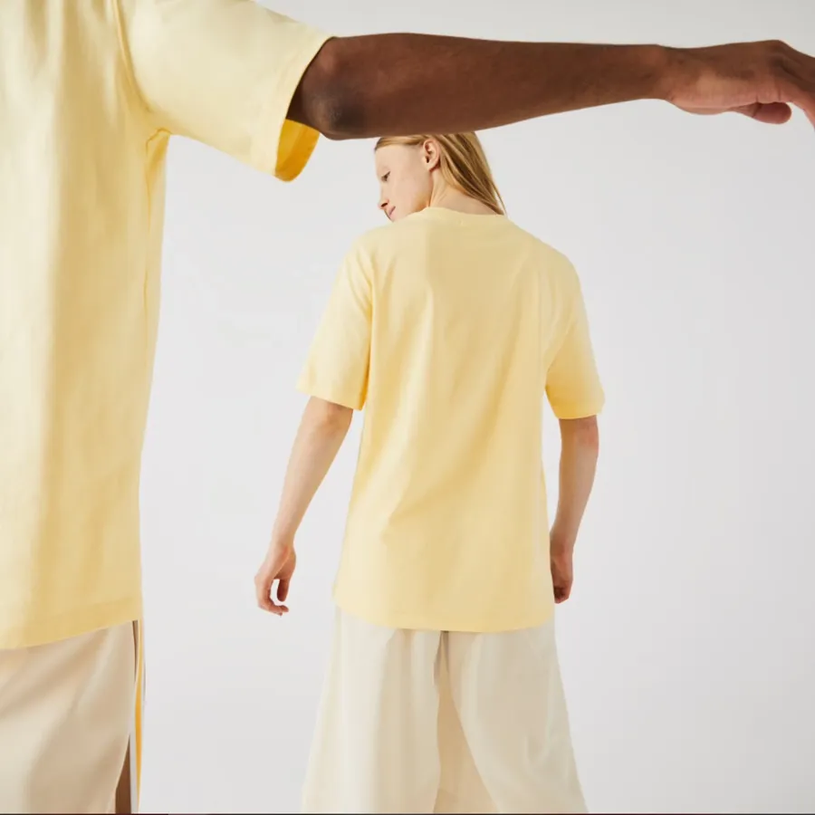 Imagen 1 de 4 de Remera Lacoste Loose Fit Live de Algodón-AMARILLO