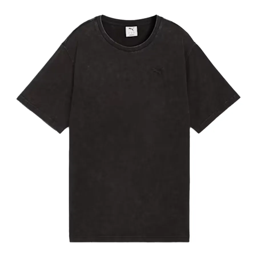 Imagen 2 de 4 de Remera Puma Elevated Essentials Acid Wash-NEGRO