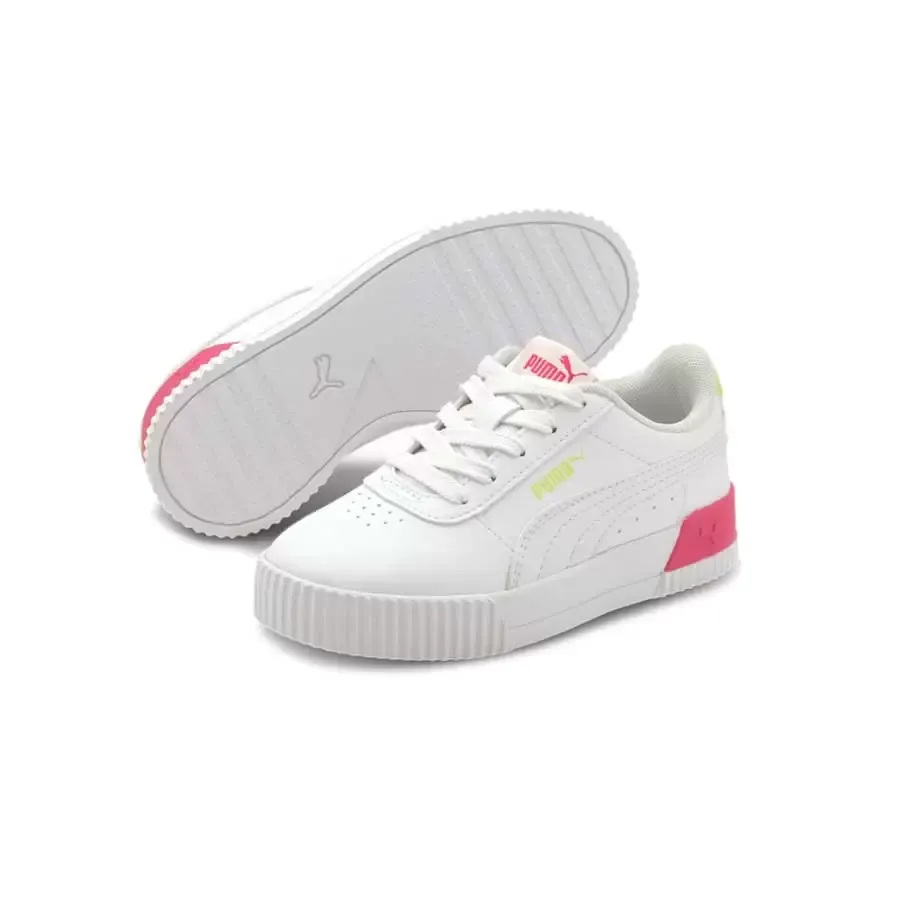 Imagen 3 de 5 de Zapatillas Puma Carina Vivid Ps-BLANCO/ROSA/LIMA