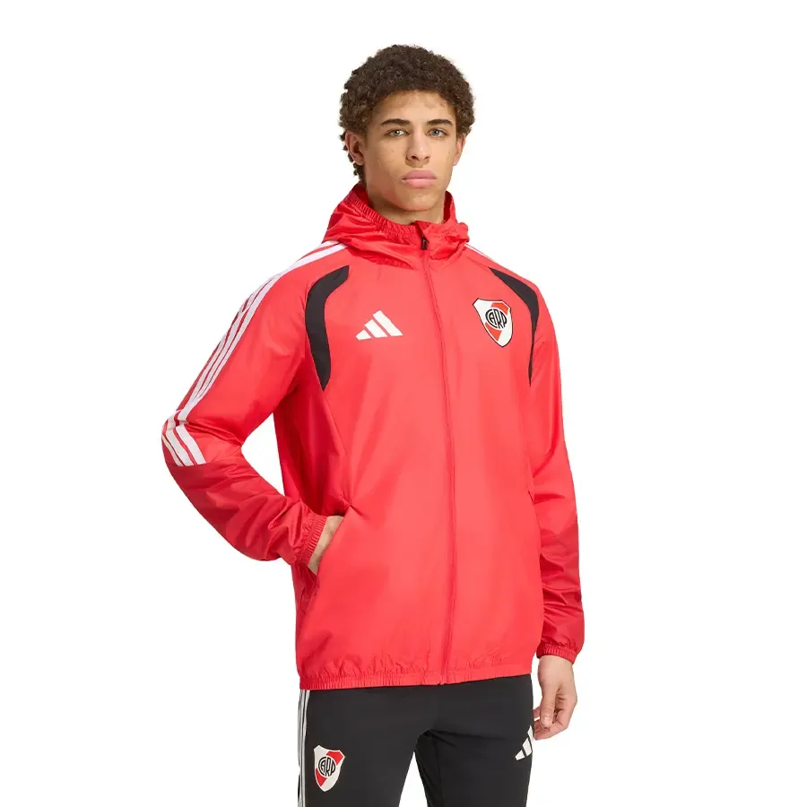 Imagen 0 de 5 de Campera adidas All-Weather Tiro 26 Competition River Plate 26/27-ROJO