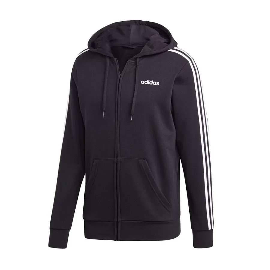 Imagen 0 de 2 de Campera adidas Deportiva Essentials 3 Tiras-NEGRO/BLANCO