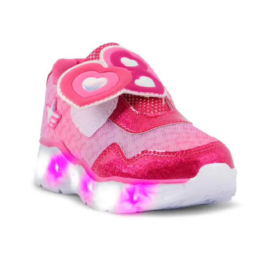 Imagen 1 de 3 de Zapatillas Footy Mini Super Heart con luz-FUCSIA