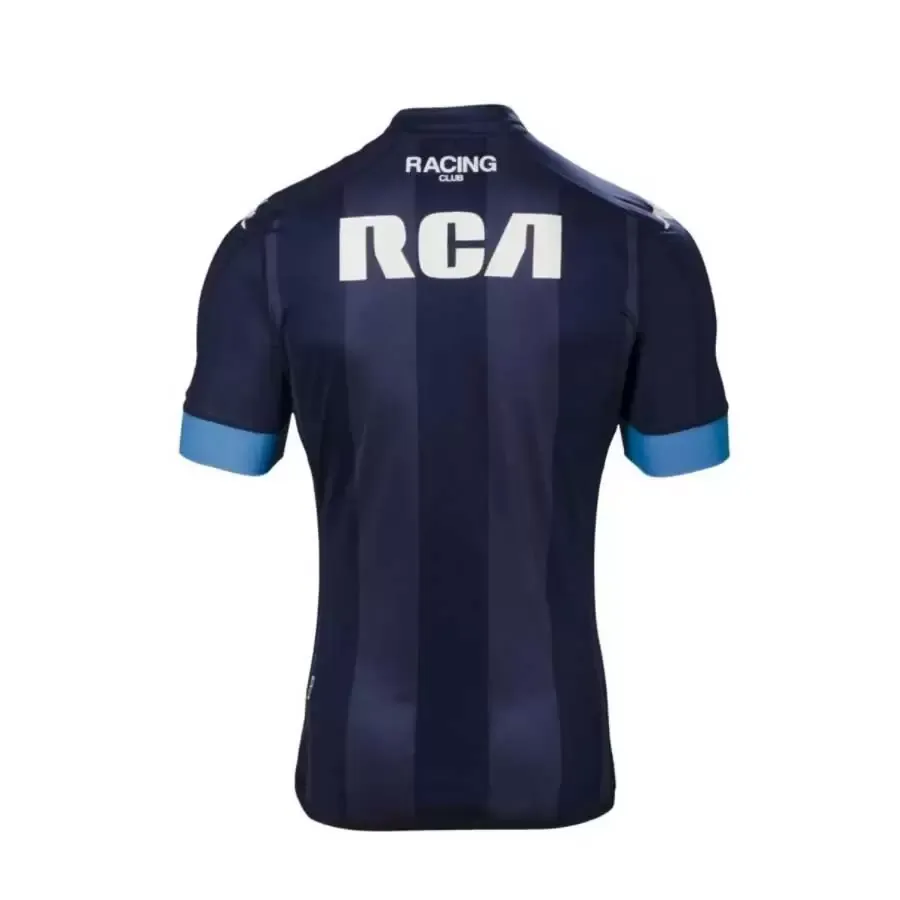 Imagen 1 de 3 de Camiseta Kappa Racing Club Away 2017 Stadium-AZUL/BLANCO/CELESTE