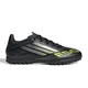 botines-adidas-f50-club-tf-NEGRO/PLATA/VERDE FLUOR