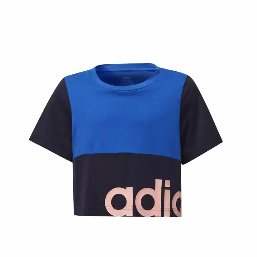 Imagen 3 de 4 de Remera adidas Top Yg Lin Cb T-MARINO/AZUL