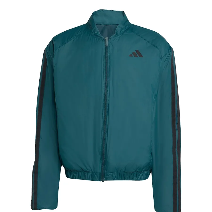 Imagen 3 de 4 de Campera adidas Essentials Climawarm 3 Stripes-VERDE
