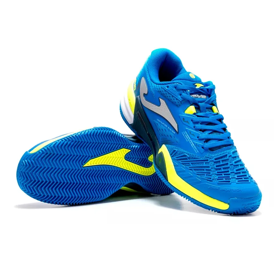 Imagen 6 de 7 de Zapatillas Joma Tenis Roland-AZUL FRANCIA/PLATA/AMARILLO FLUOR