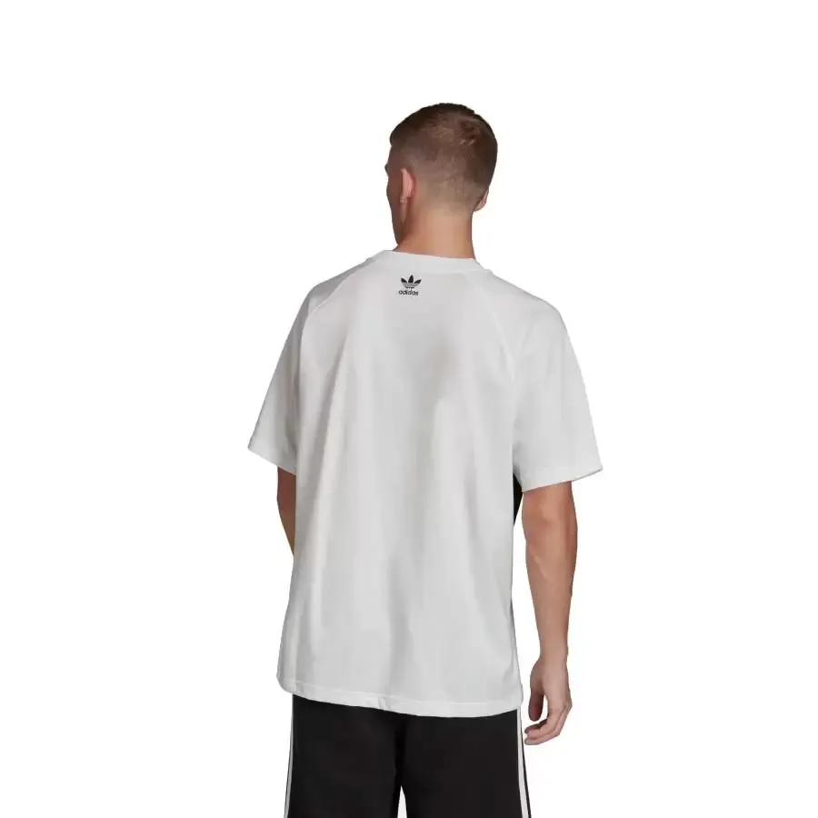 Imagen 2 de 6 de Remera adidas originals Bg Trefoil Tee-BLANCO/NEGRO