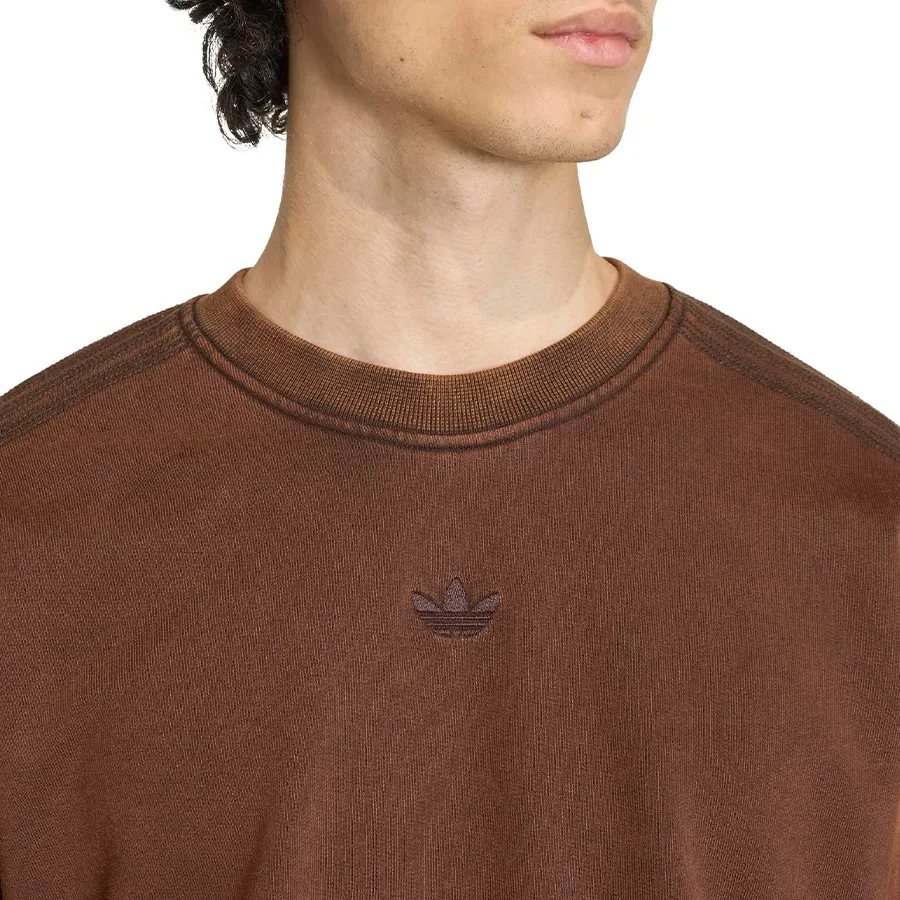 Imagen 3 de 5 de Buzo adidas originals Essentials Retro Washed-MARRON