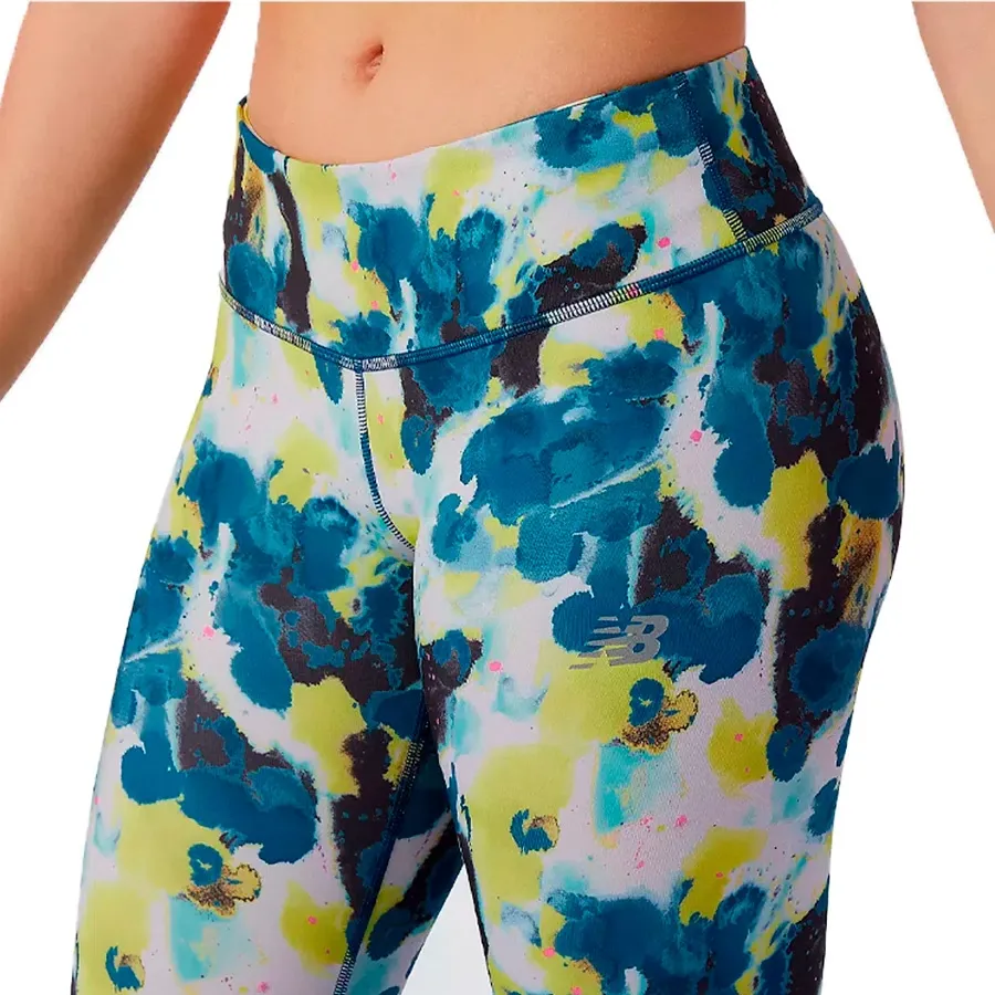 Imagen 3 de 4 de Calza New Balance Printed Accelerate-BLANCO/MARINO/LIMA