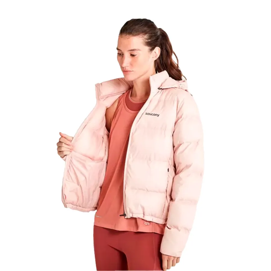 Imagen 1 de 8 de Campera Saucony Hooded Snowdrift-ROSA