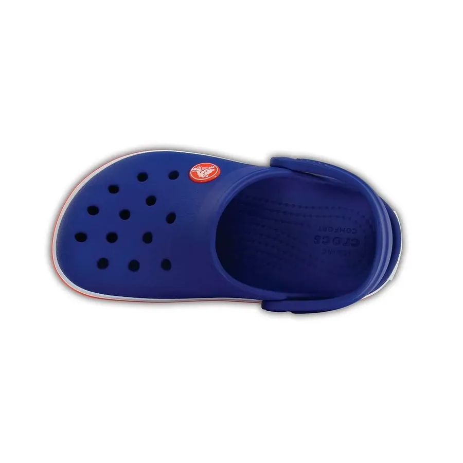 Imagen 2 de 4 de Ojotas Crocs Crocband Kids-AZUL/NARANJA