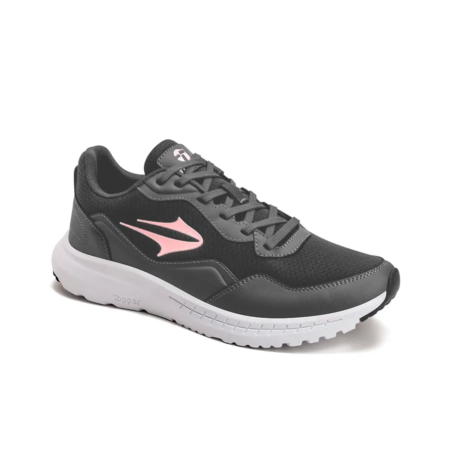 Imagen 2 de 4 de Zapatillas Topper Wind 5-GRAFITO/ROSA