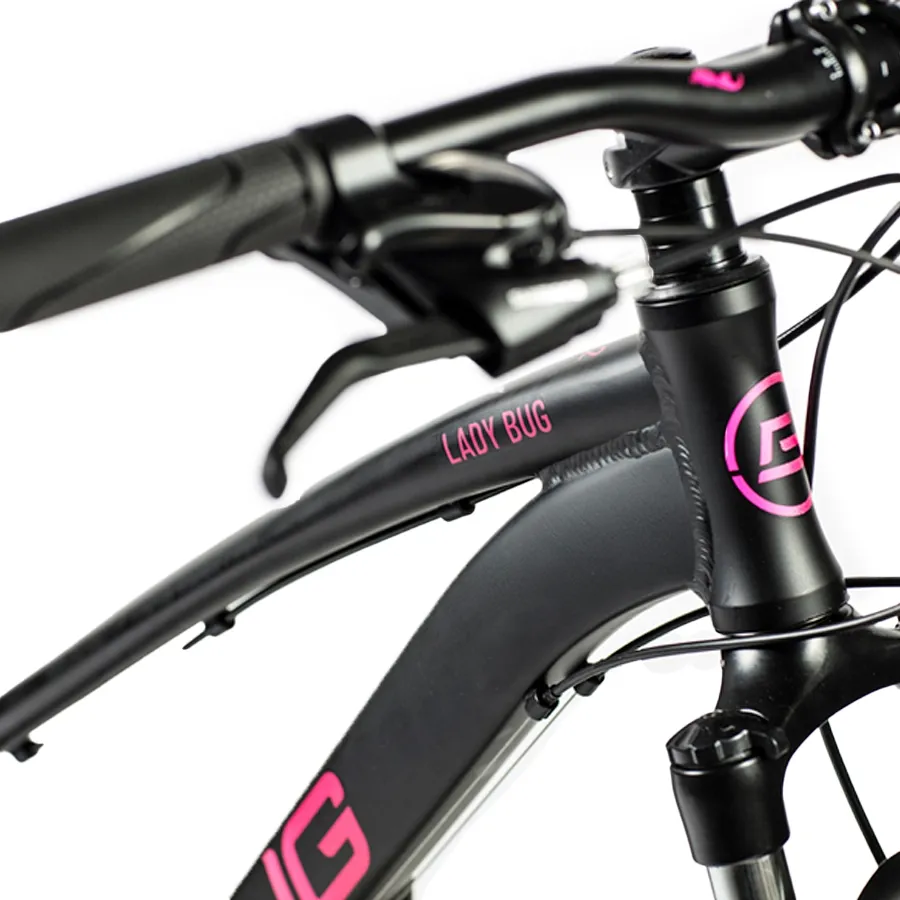Imagen 1 de 5 de Bicicleta Bug Bikes Lady R27.5 21V Matte-NEGRO/ROSA