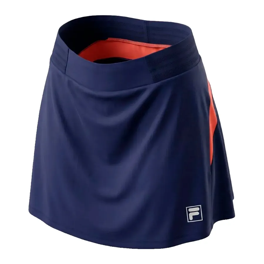 Imagen 1 de 6 de Pollera Fila Jersey Flare Tenis Profesional-MARINO