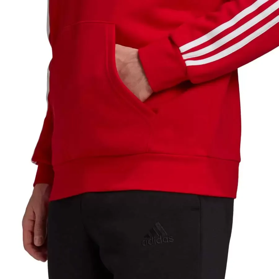 Imagen 4 de 5 de Buzo adidas Essentials 3 Rayas-ROJO/BLANCO