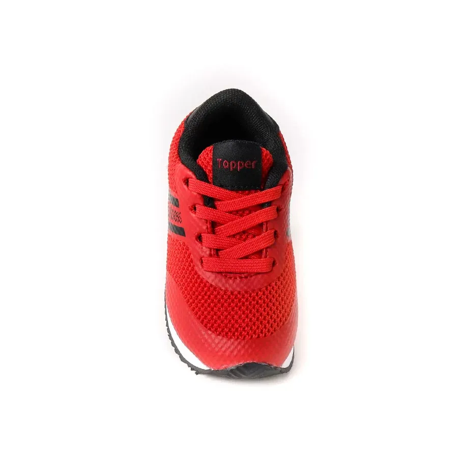 Imagen 0 de 5 de Zapatillas Topper Ambar Bebe-ROJO/NEGRO