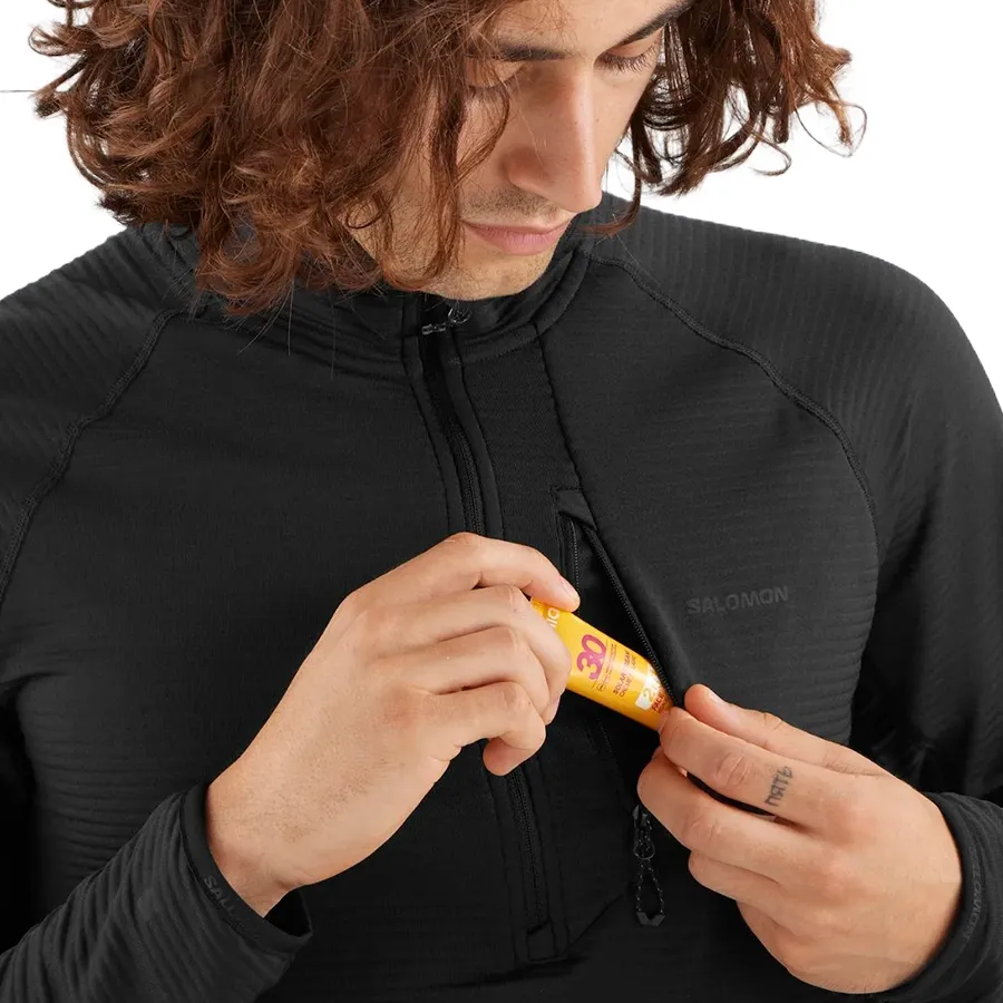 Imagen 3 de 6 de Buzo Salomon Essential Lightwarm-NEGRO