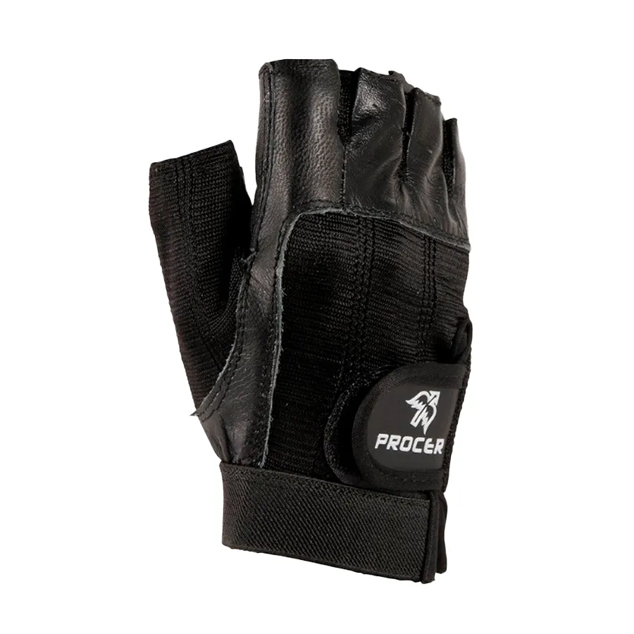 Imagen 0 de 2 de Guantes Procer Cuero Gym-NEGRO