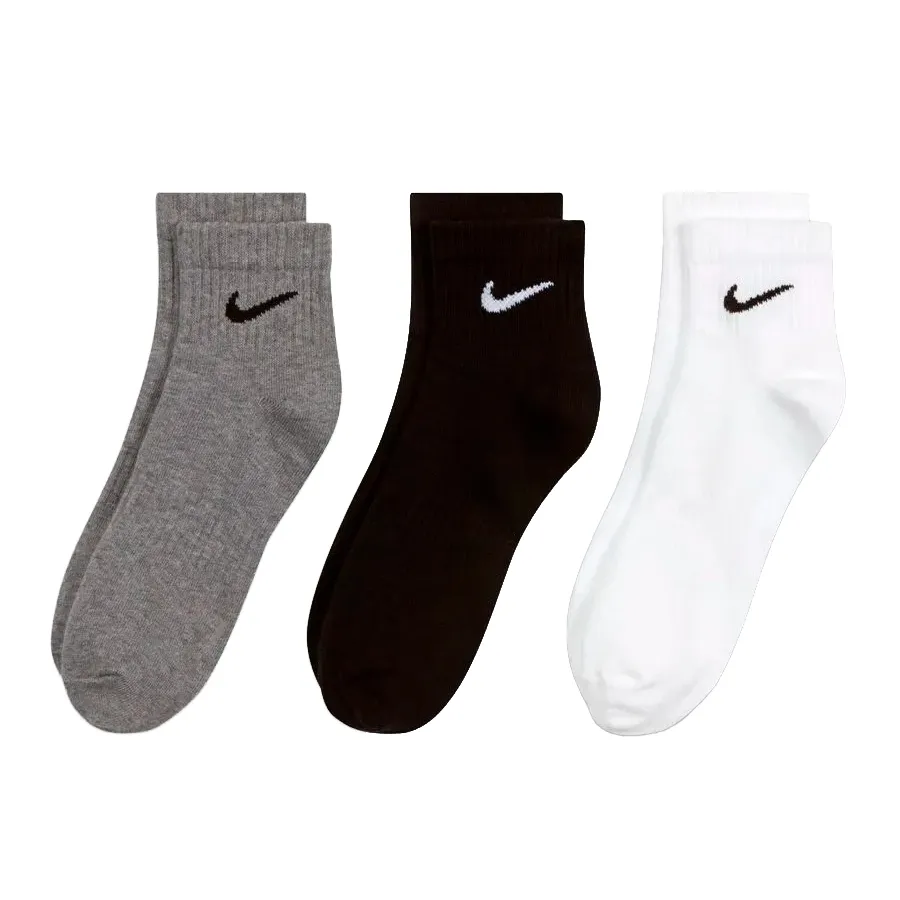 Imagen 1 de 2 de Medias Nike Everyday Lightweight Pack x3-GRIS/BLANCO/NEGRO