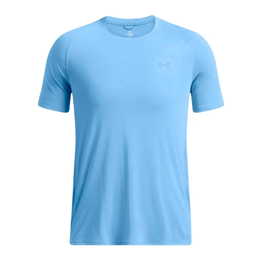 Imagen 2 de 4 de Remera Under Armour Trail Run Short Sleeve-CELESTE
